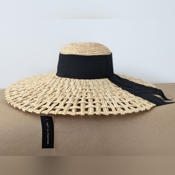 Eugenia Kim Mirabel Grosgrain-Trimmed Woven Straw Hat - Picture 1 of 5